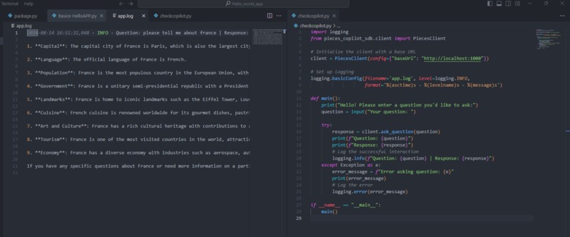 Hello Copilot – screenshot 1