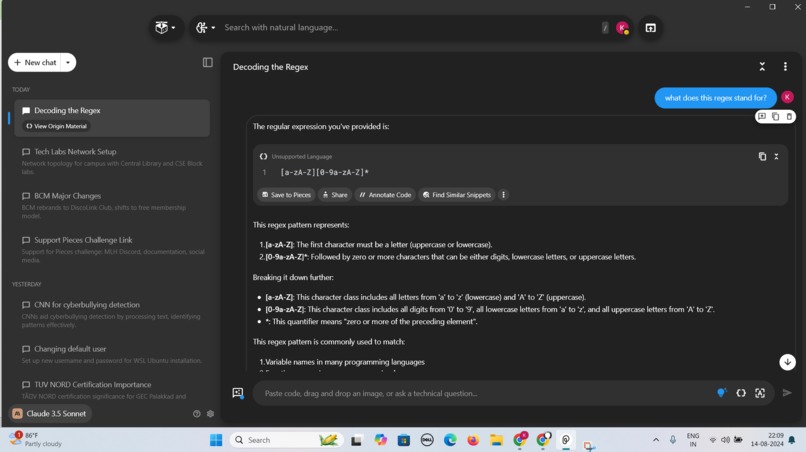 Pieces_Snippet – screenshot 1
