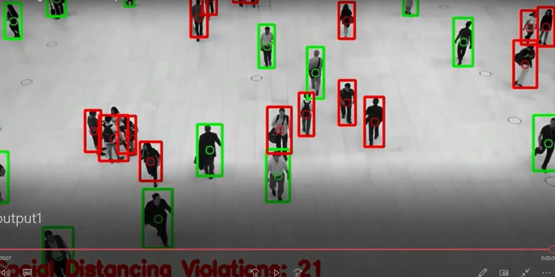 AI Object Detection - Social Distancing Detector with YOLO – screenshot 1