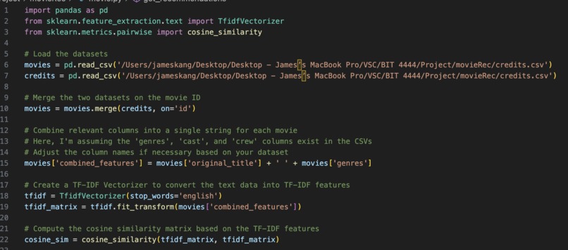 Movie Recommender – screenshot 1