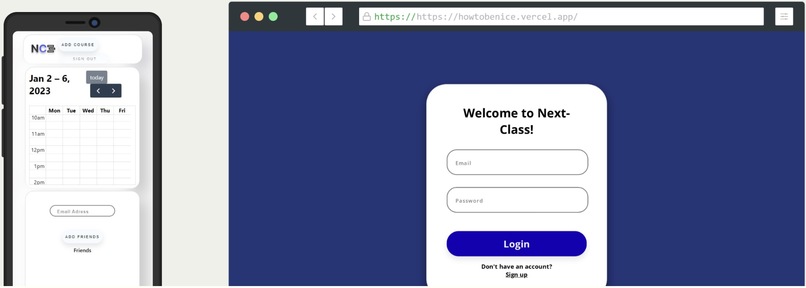 NextClass – screenshot 1