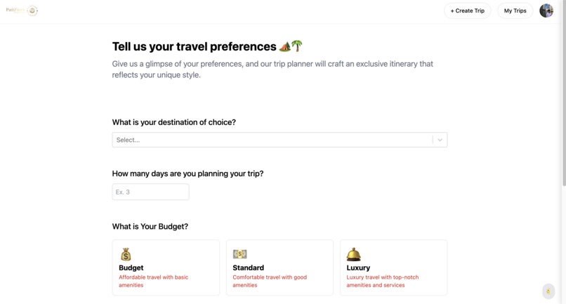 Travel Planner (PathFindr) – screenshot 2
