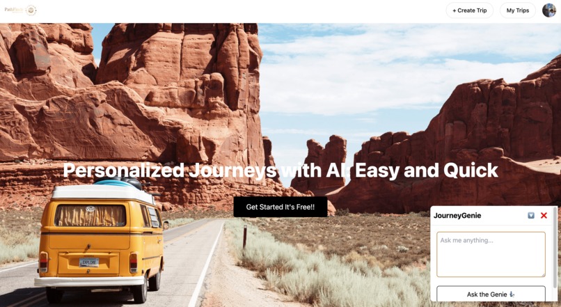 Travel Planner (PathFindr) – screenshot 1