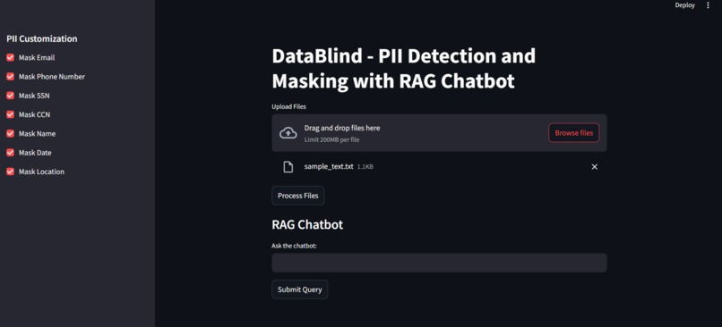 DataBlind – screenshot 2