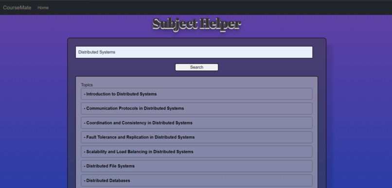 CourseMate – screenshot 3