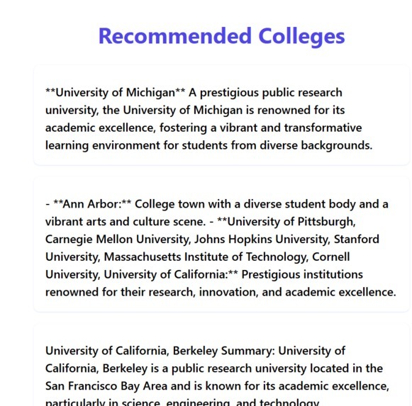 AI Guidance for low-income students – screenshot 3