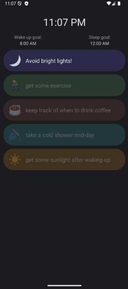 Sleep Tips – screenshot 2