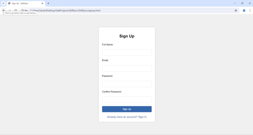 SkillSync – screenshot 2
