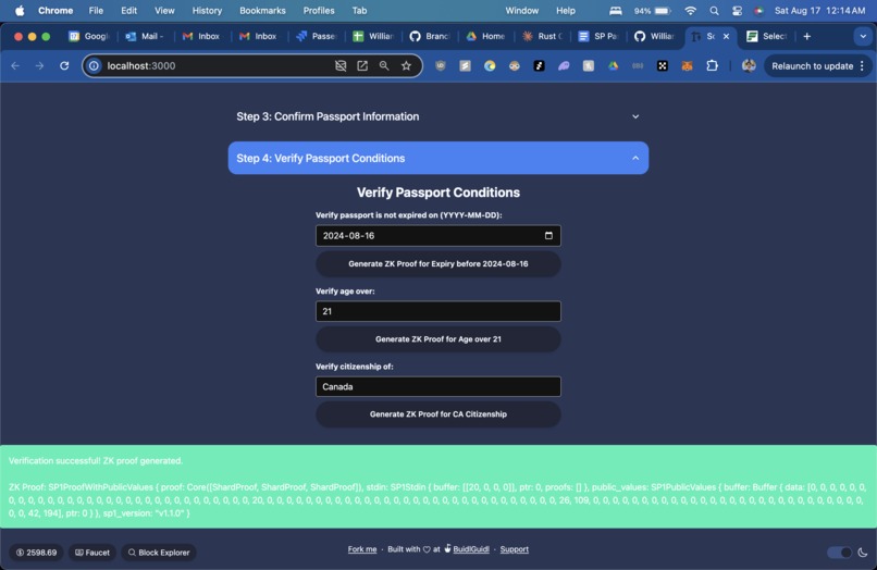 SP1 Passport – screenshot 1
