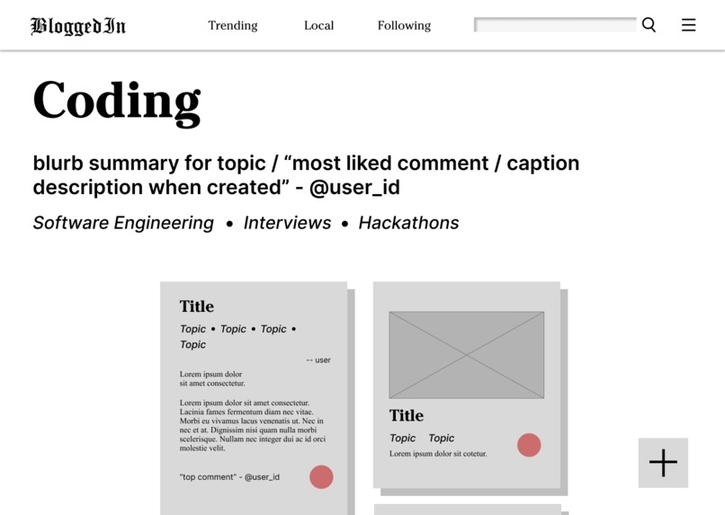 bloggedIn – screenshot 2