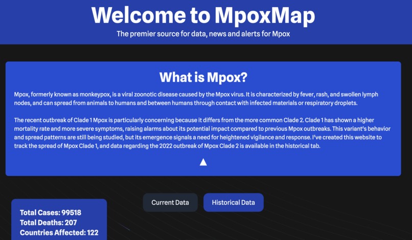 Mpox Map – screenshot 1