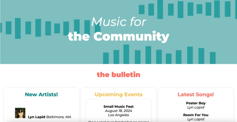 Music for the Community – screenshot 1