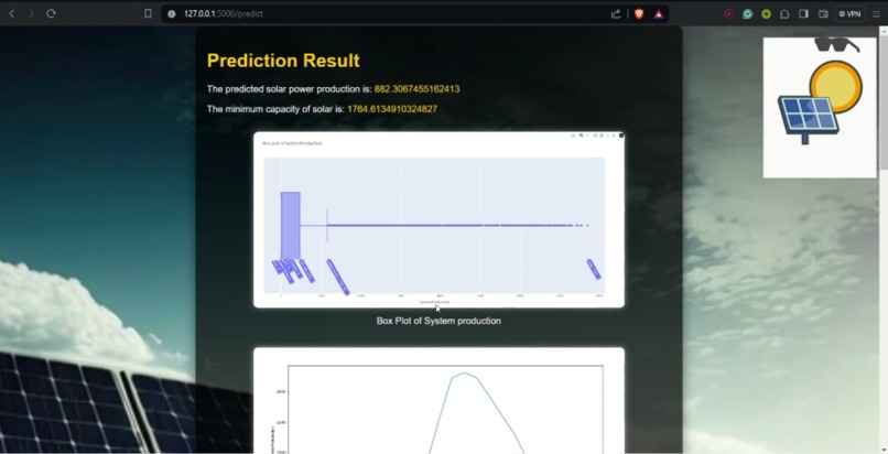 Smart Solar Energy Prediction and Storage Planning System – screenshot 4