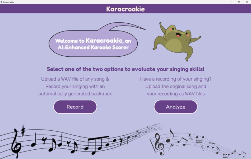 Karacroakie: AI-Enhanced Karaoke Scorer – screenshot 2