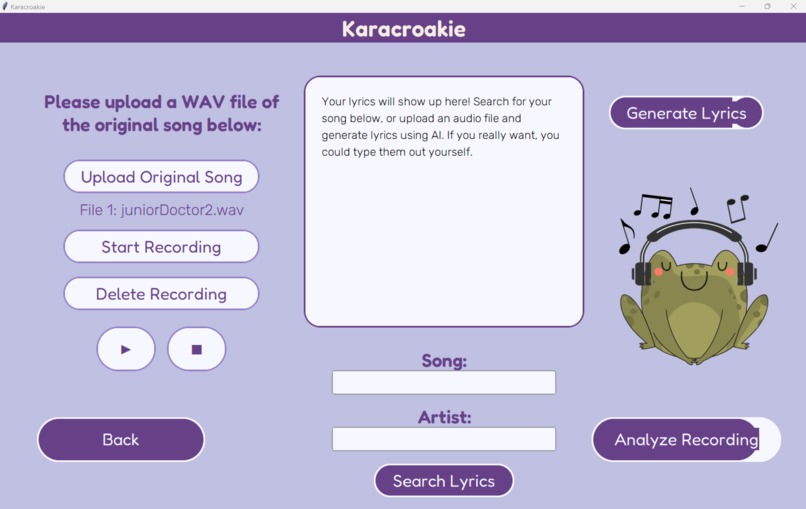Karacroakie: AI-Enhanced Karaoke Scorer – screenshot 7