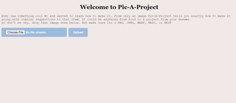 Pic-A-Project – screenshot 1