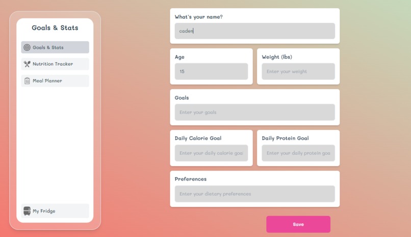 myFridge – screenshot 1