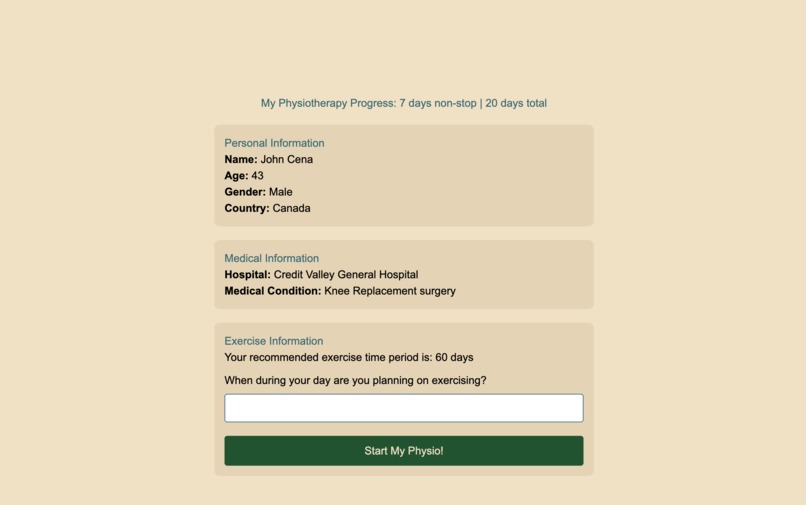 PhysioBuddy – screenshot 3