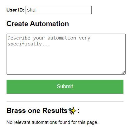 Brass One - Web Automations – screenshot 1