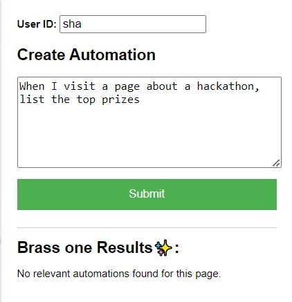 Brass One - Web Automations – screenshot 2