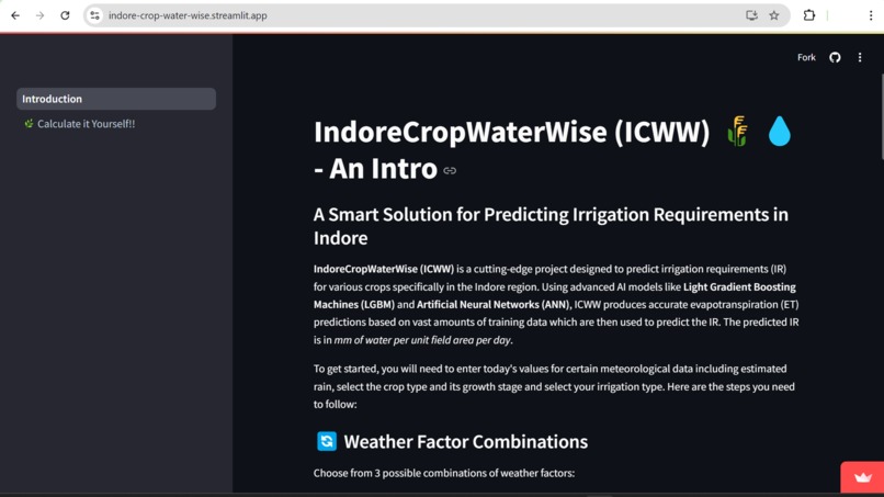 IndoreCropWaterWise – screenshot 1