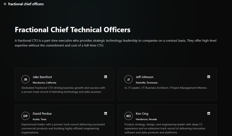 Fractional Chief Officers – screenshot 3