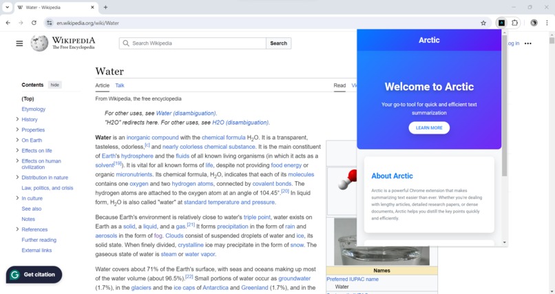 ARCTIC - The Smallest Text Summarizer – screenshot 1