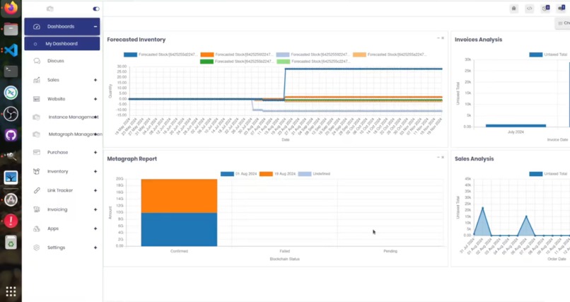 Constellation Metagraph Integration in Odoo ERP – screenshot 1