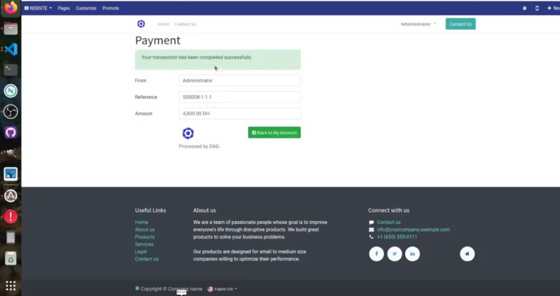 Constellation Metagraph Integration in Odoo ERP – screenshot 9