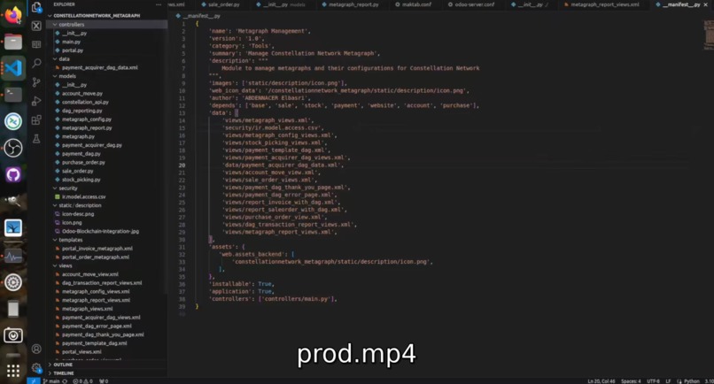 Constellation Metagraph Integration in Odoo ERP – screenshot 13