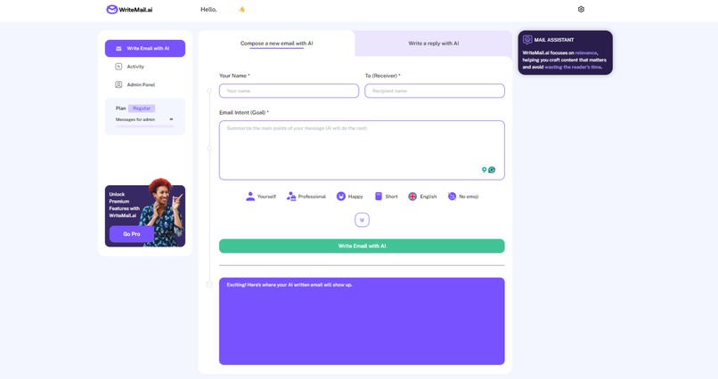 Writemail.ai – screenshot 2