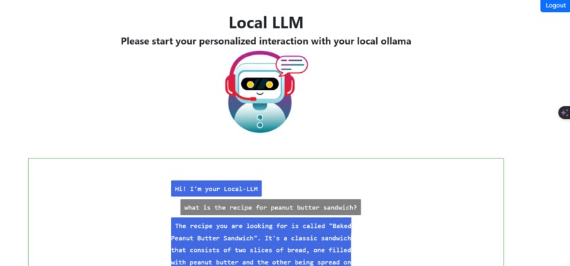 local llm with authentication – screenshot 4
