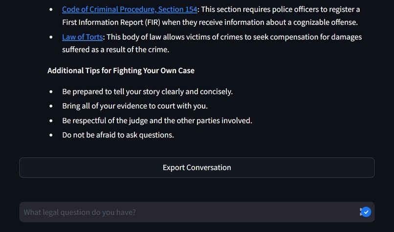 TiDB LawAssist – screenshot 3