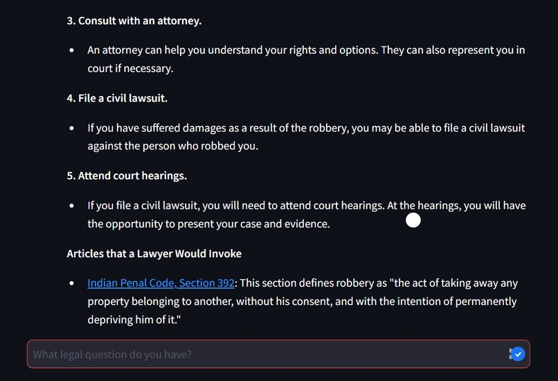 TiDB LawAssist – screenshot 4