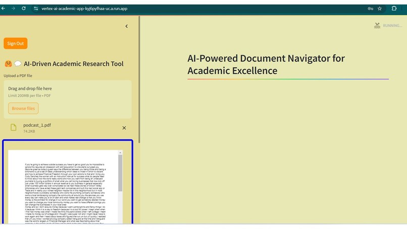 AI-Powered Document Navigator for Academic Excellence – screenshot 6