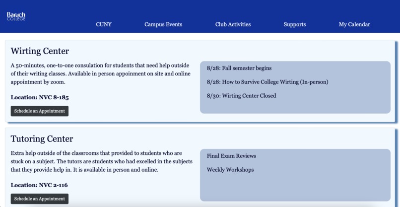 My CUNY Calendar – screenshot 6
