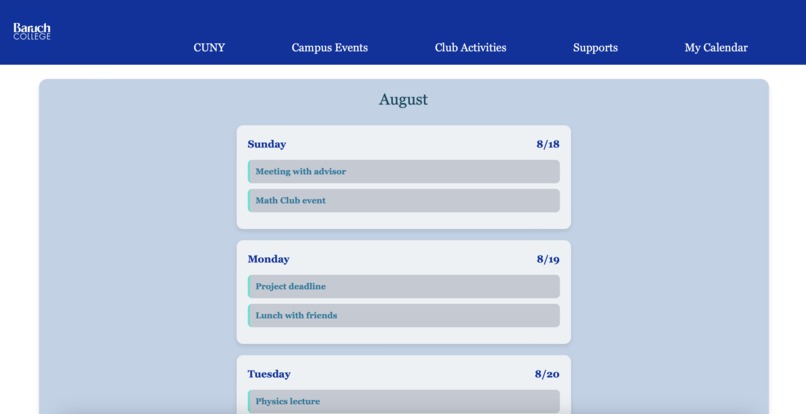 My CUNY Calendar – screenshot 7