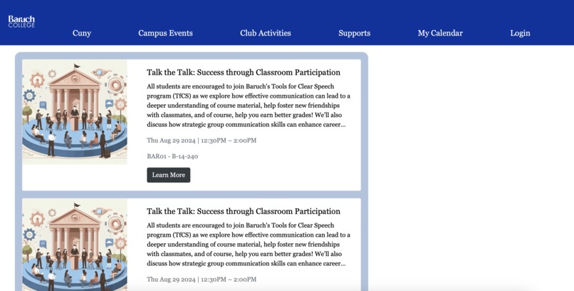 My CUNY Calendar – screenshot 3