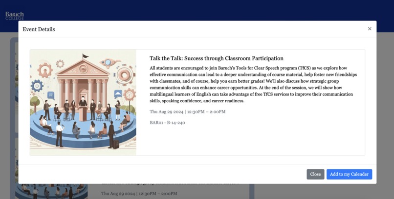 My CUNY Calendar – screenshot 4