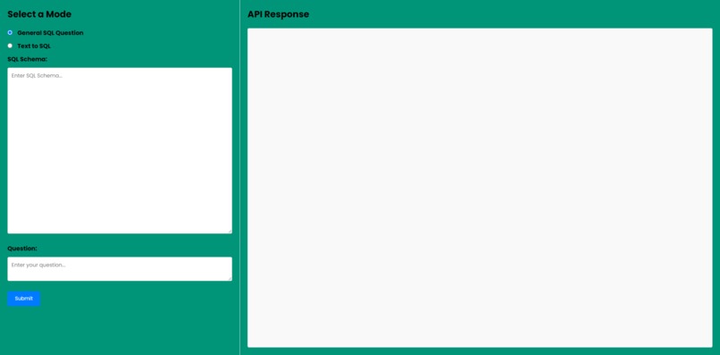 Text2SQL – screenshot 2