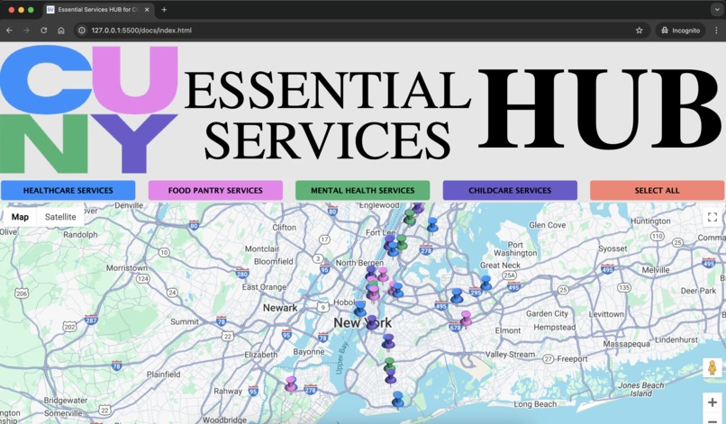 CUNY Essential Services HUB – screenshot 1