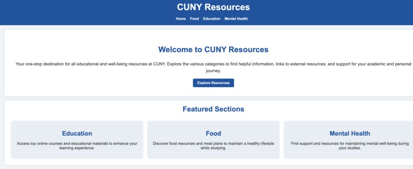 Student Success Website – screenshot 1
