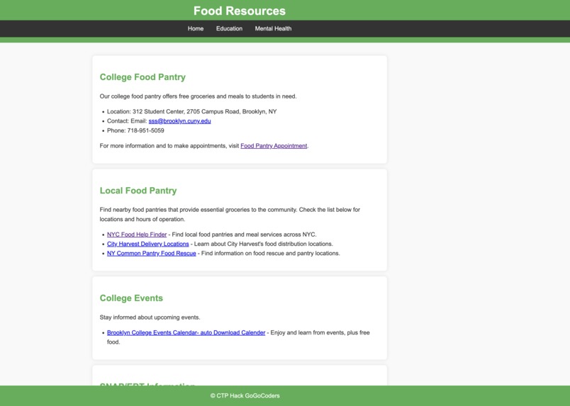 Student Success Website – screenshot 2