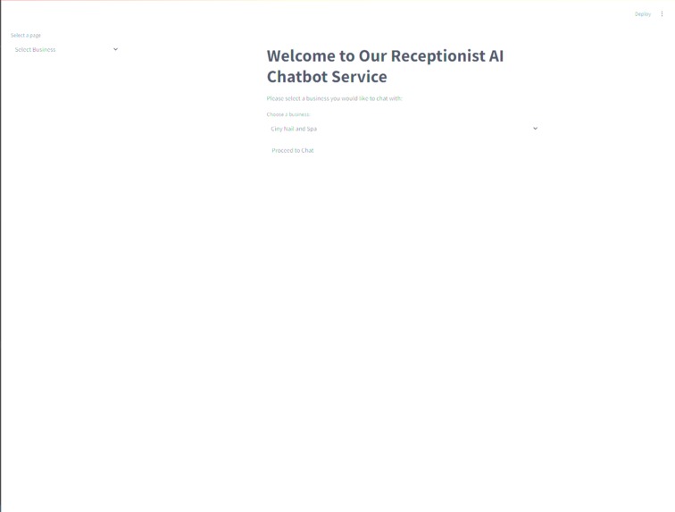Receptionist AI – screenshot 1