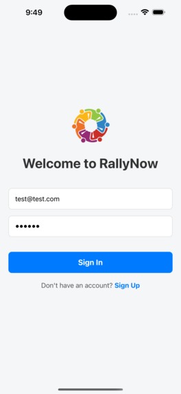 RallyNow – screenshot 1