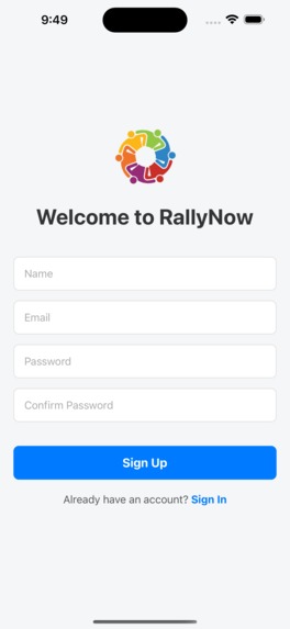 RallyNow – screenshot 2