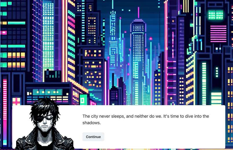 AI powered fiction-based RPG game – screenshot 2