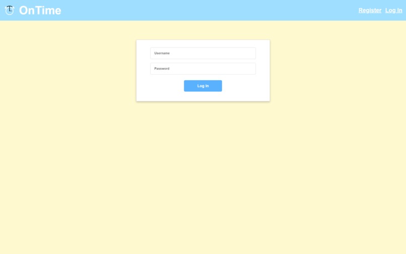OnTime – screenshot 1