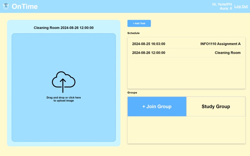 OnTime – screenshot 2