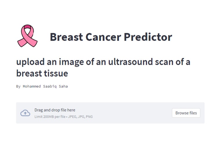 Breast Cancer Predictor – screenshot 1